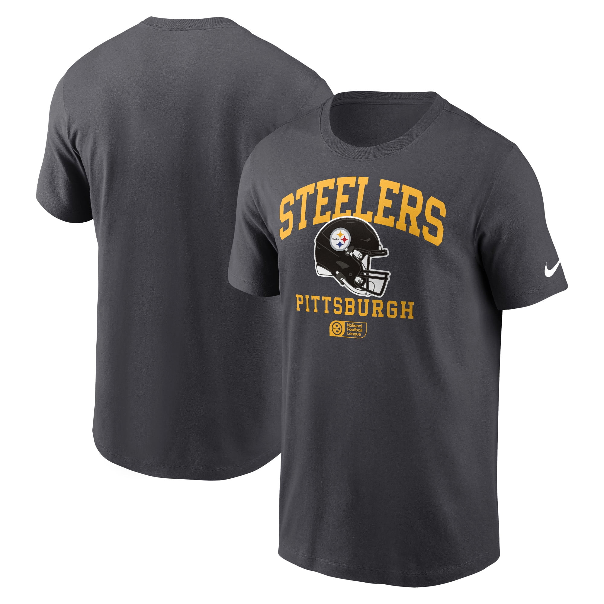 Men 2025 NFL Pittsburgh Steelers Grey T shirts
